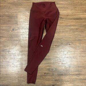 ALO Yoga Deep Red Leggings